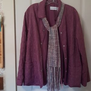 Stitched quilted jacket lightweight with matching